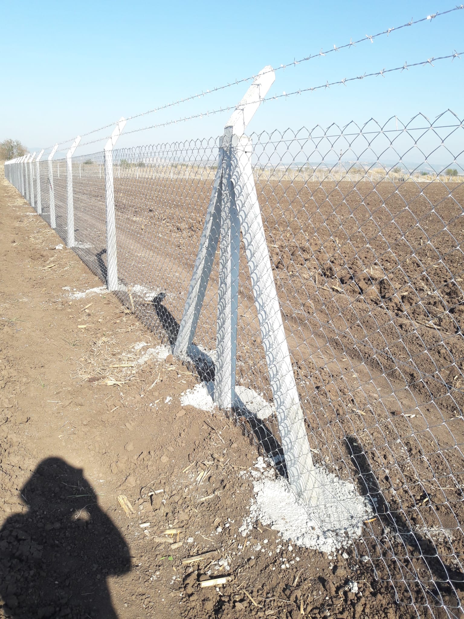 240cm Düz Beton Çit Direkleri